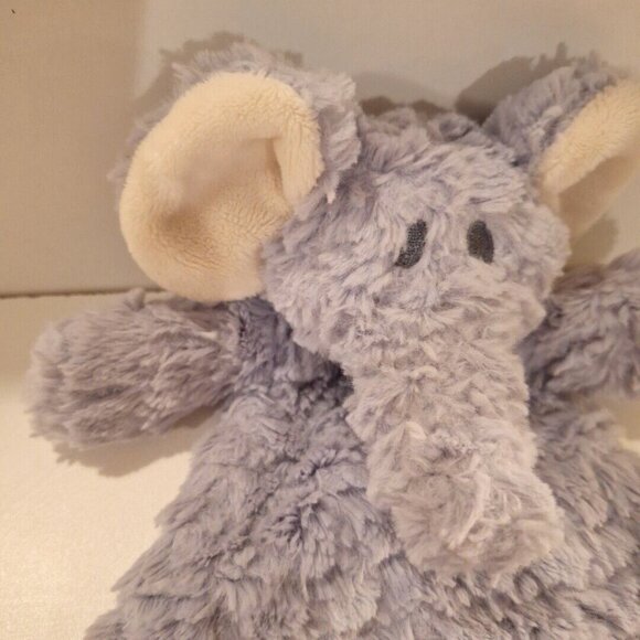 Demdaco Gray Elephant Lovey Plush Security Blanket Rattle Baby Soft Polyester - Picture 2 of 10